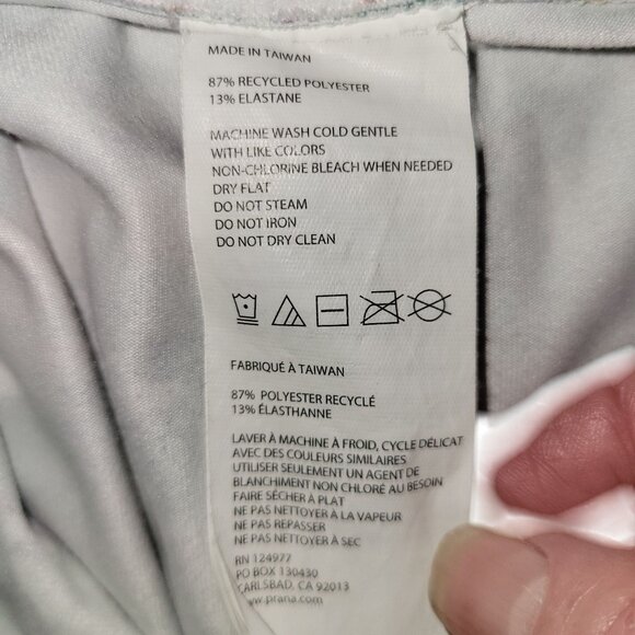 Prana Womens Printed Leggings M Recycled Polyester & Elastane Blend - Picture 4 of 5